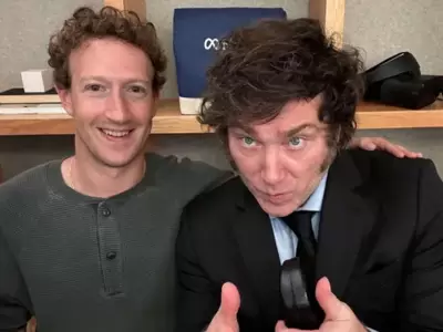 Javier Milei y Mark Zuckerberg