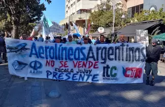 Aerolneas reclamo en Jujuy