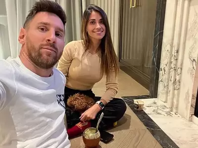 Leo Messi y Antonela Roccuzzo