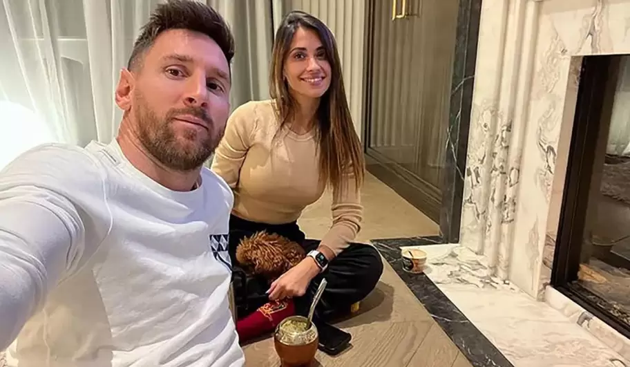 Leo Messi y Antonela Roccuzzo