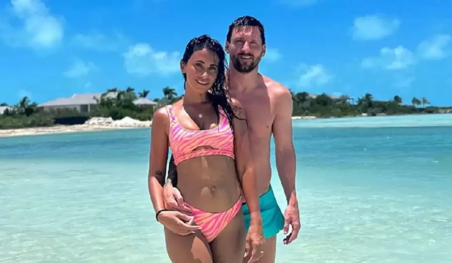 Leo Messi y Antonela Roccuzzo