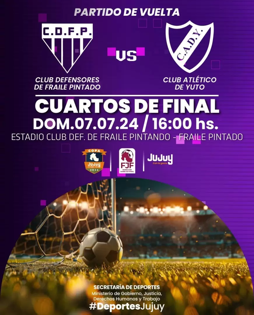 Próximo partido en Copa Jujuy