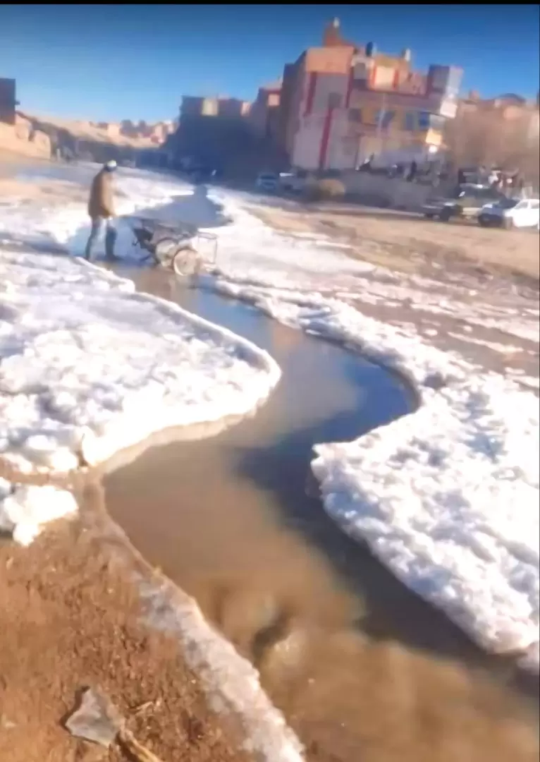 ro congelado en la frontera La Quiaca-Villazn (Foto: La Quiaca Al Da)