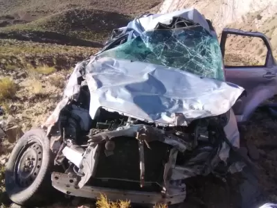 Desbarrancaron y cayendo a 50 metros de altura: 5 personas fueron rescatadas