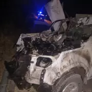 Chalicn: se accidentaron y huyeron del lugar dejando abandonada la camioneta