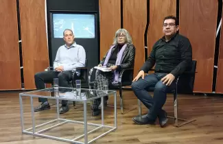 Detrs de las Noticias con los referentes de los gremios estatales de Jujuy