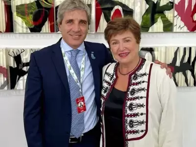 Kristalina Georgieva y Luis Caputo