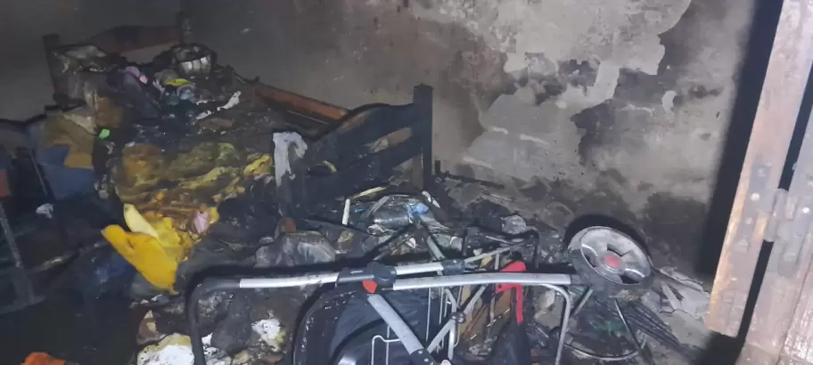 Incendio de una vivienda en Alto Comedero