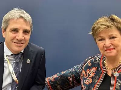 Kristalina Georgieva y Luis Caputo