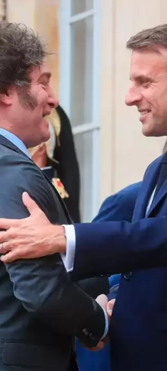 Javier Milei y Emmanuel Macron