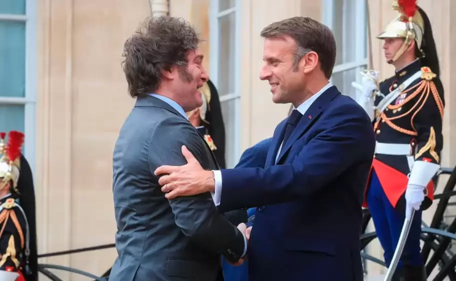 Javier Milei y Emmanuel Macron