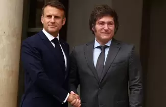 Javier Milei y Emmanuel Macron