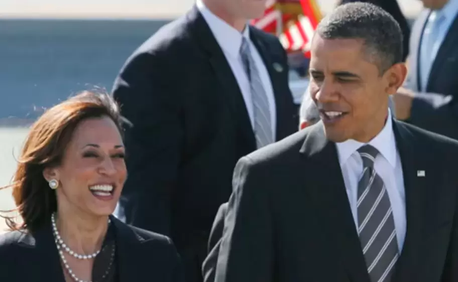 Kamala Harris y Barack Obama