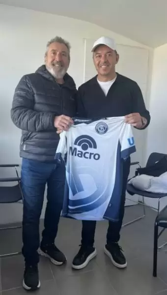 Marcelo Gallardo fue a ver el partido de su hijo, que juega en Independiente Rivadavia de Mendoza