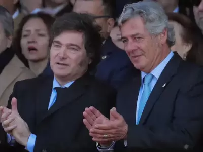 Javier Milei y Nicolas Pino