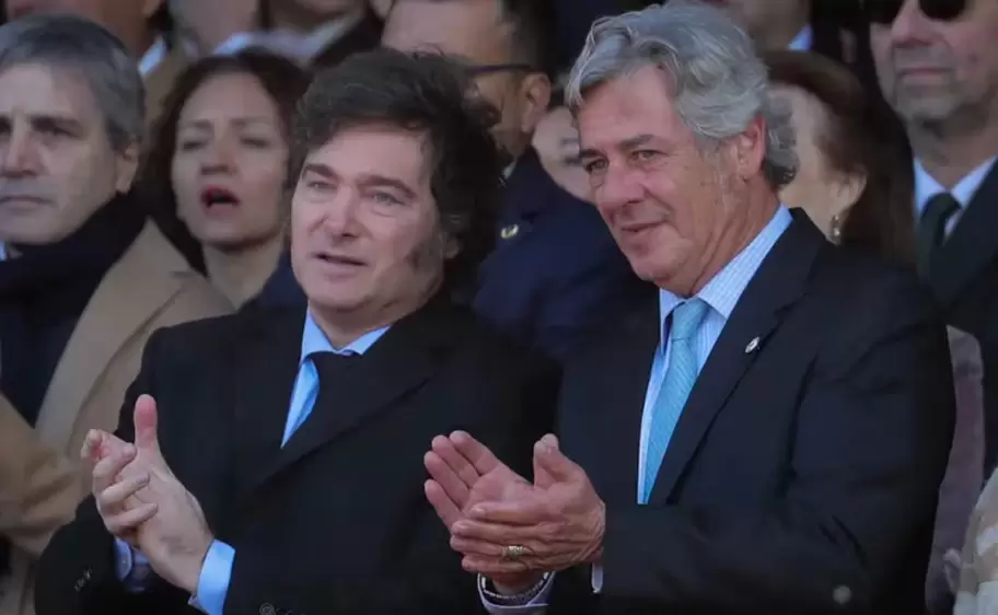 Javier Milei y Nicolas Pino