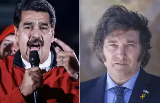 Nicols Maduro y Javier Milei