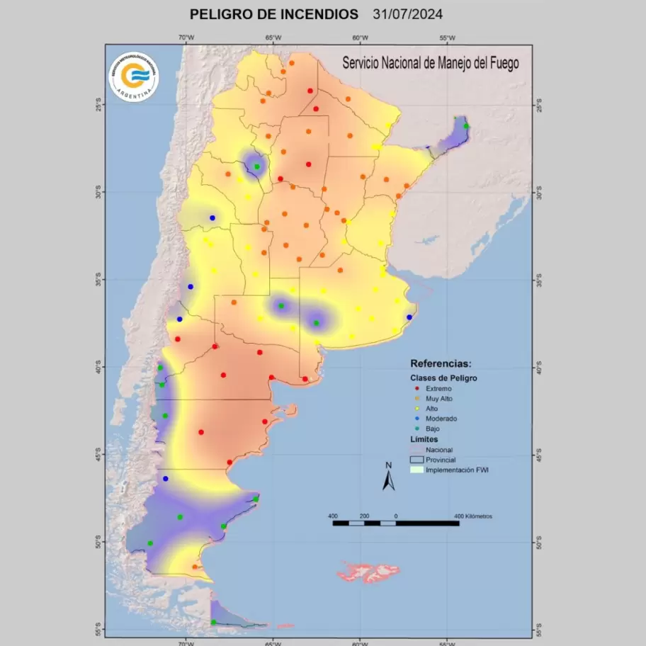 mapa riesgo incendios