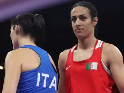 boxeadora argelina e italiana JJOO Par�s 2024