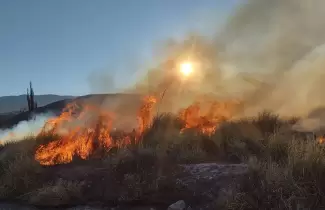 Incendio de vegetacin en Jujuy