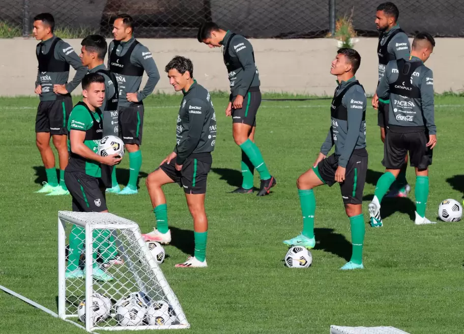 Seleccin de Bolivia en entrenamiento