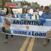 En el Da de la Niez, la familia de Loan Pea encabez una marcha en 9 de Julio para pedir por su aparicin