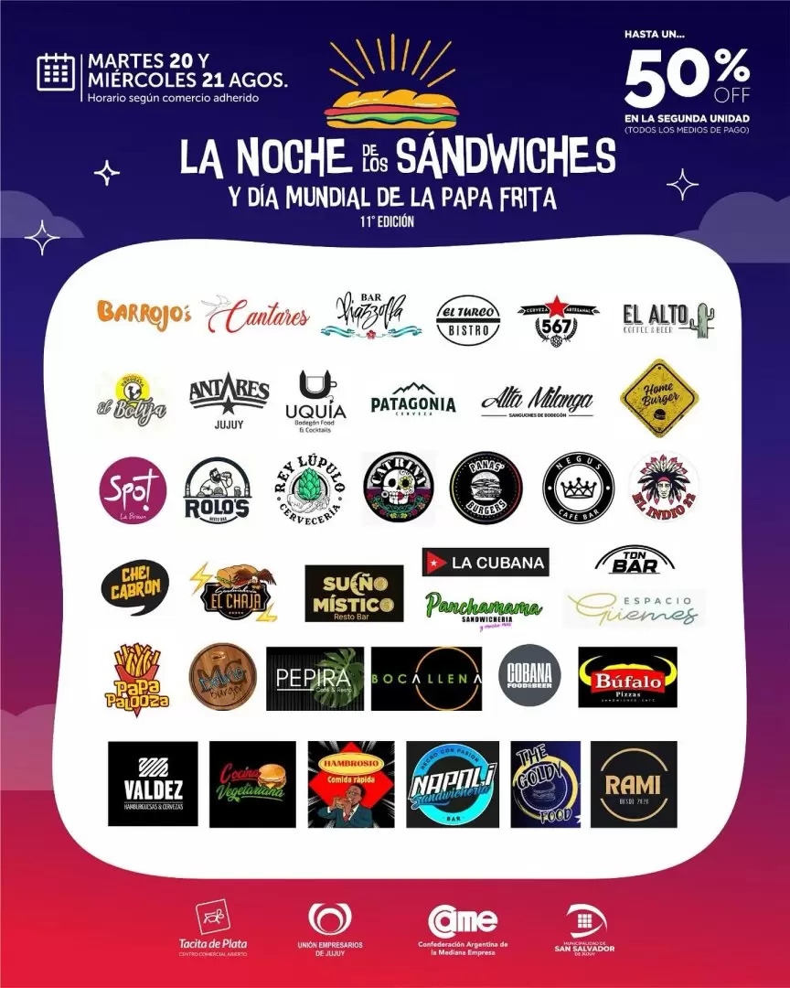 11 Edicin Noche de los Sandwiches