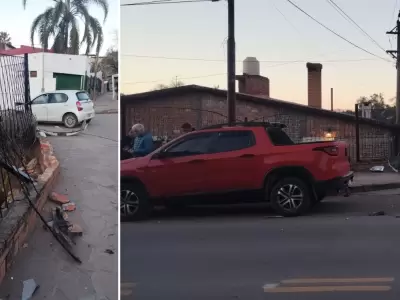 siniestro vial en barrio Los Perales