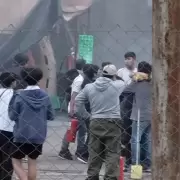 Se incendi parte de la carroza de la Escuela de Minas y los carroceros piden ayuda