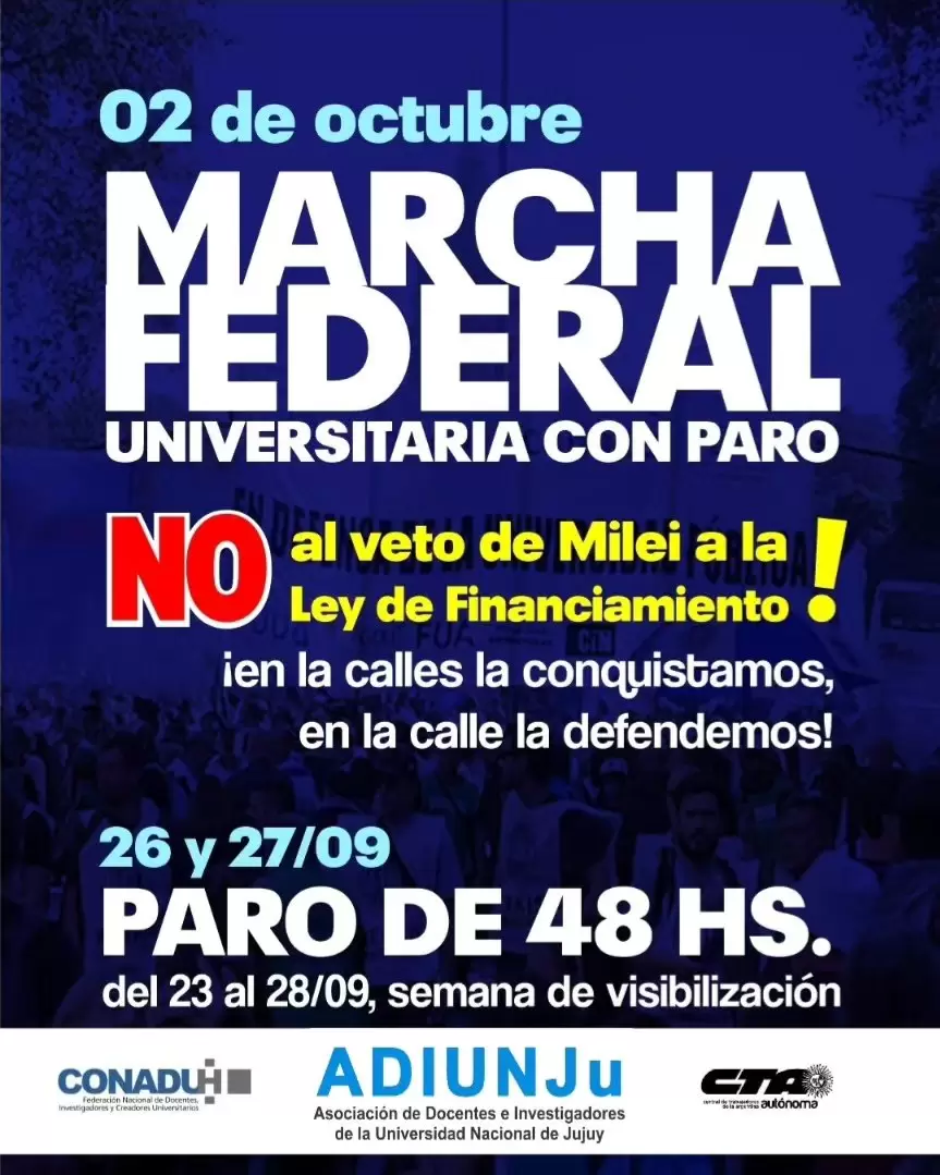 Paro Universitario y Marcha Federal