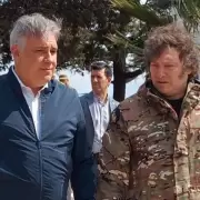 Javier Milei sobrevol las zonas afectadas por los incendios forestales en Crdoba