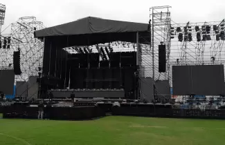 Escenario en el EStadios 23 de Agosto