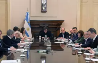 Milei y funcionarios