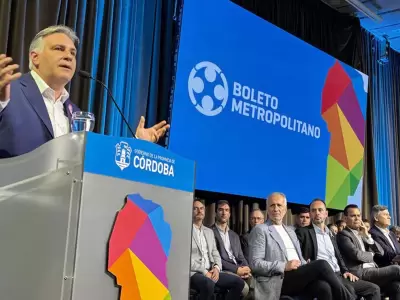 El gobernador de C�rdoba, Mart�n Llaryora, present� el Boleto Metropolitano Obrero