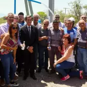 Sadir inauguró una obra de provisión de agua que beneficia a todos los vecinos El Ceibal