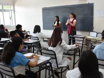 aula alumnos examen de ingreso primer a�o escuela