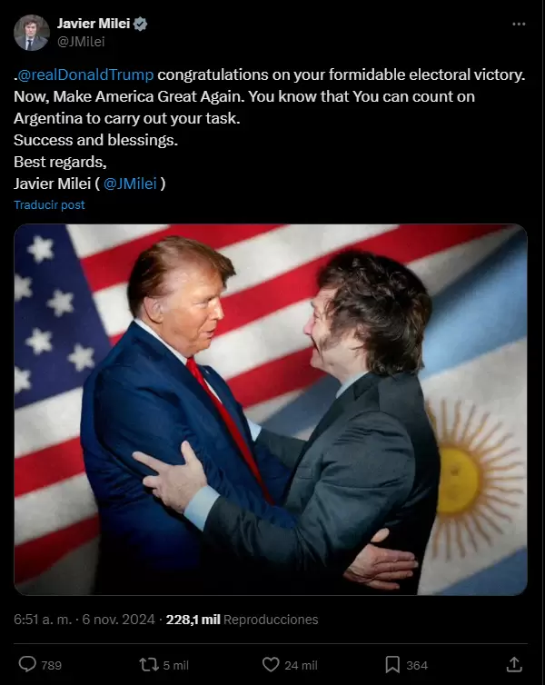 milei trump