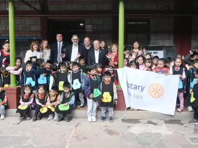 El intendente Jorge celebr� la donaci�n del Rotary Club Jujuy a la Escuela Municipal Marina Vilte