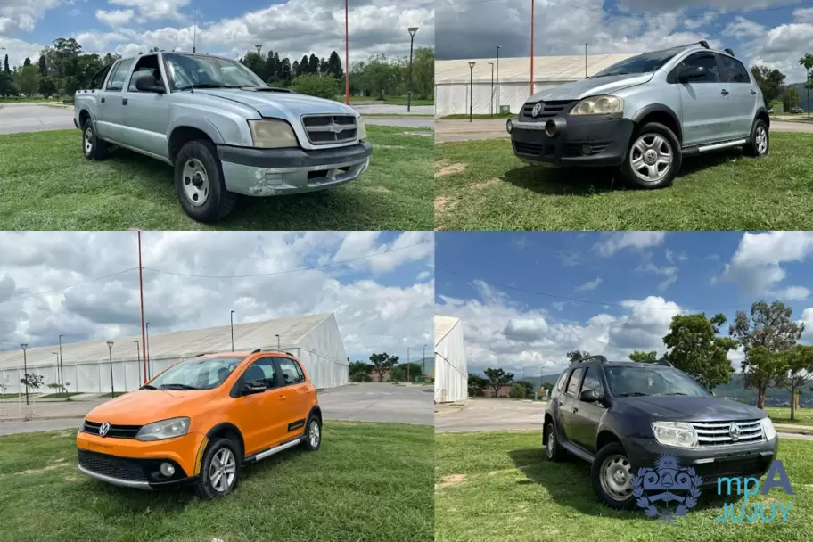 Autos que serán subastados por el MPA