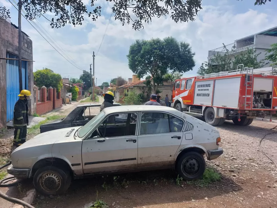 auto incendiado