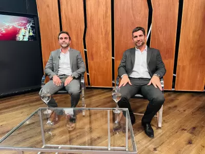 Senador Ezequiel Atauche y el Diputado Manuel Quintar de la Libertad Avanza