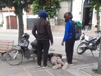 detenido moto robada
