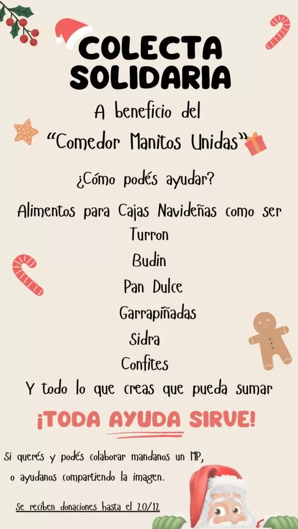 colecta solidaria navidad