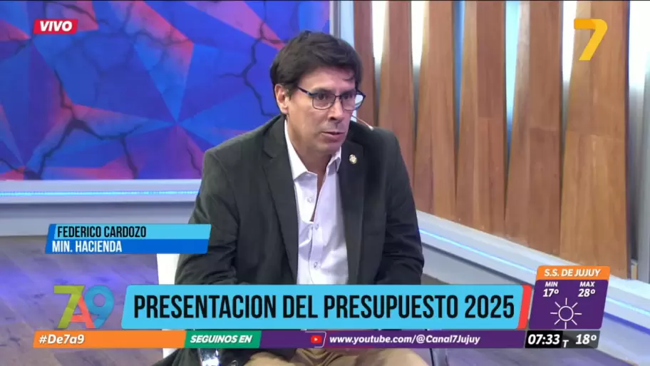 ministro de hacienda en Canal 7 de Jujuy