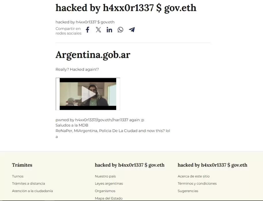 Hackeo de página