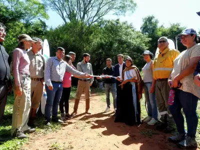 Sadir inaugur� el "Sendero del Mangrullo" en la reserva Las Lancitas