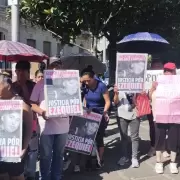 Familiares de Ezequiel realizaron un pedido de justicia en Plaza Belgrano