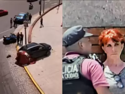 Patricia Scheuer tras atropellar y matar a un turista brasile�o en Recoleta