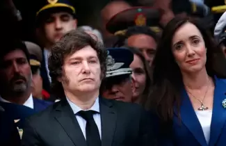 Javier Miley Presidente de la Nac�on y Victoria Villarruel Vicepresidente de la Nacion