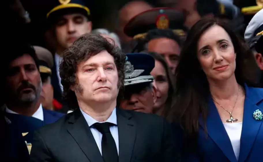Javier Miley Presidente de la Nacíon y Victoria Villarruel Vicepresidente de la Nacion